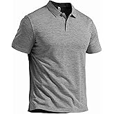 Pioneer Camp Men's Golf Shirt UPF 50+ Quick Dry Polo Shirts Short Sleeve Moisture Wicking Performance Tees Collar Work Shirts