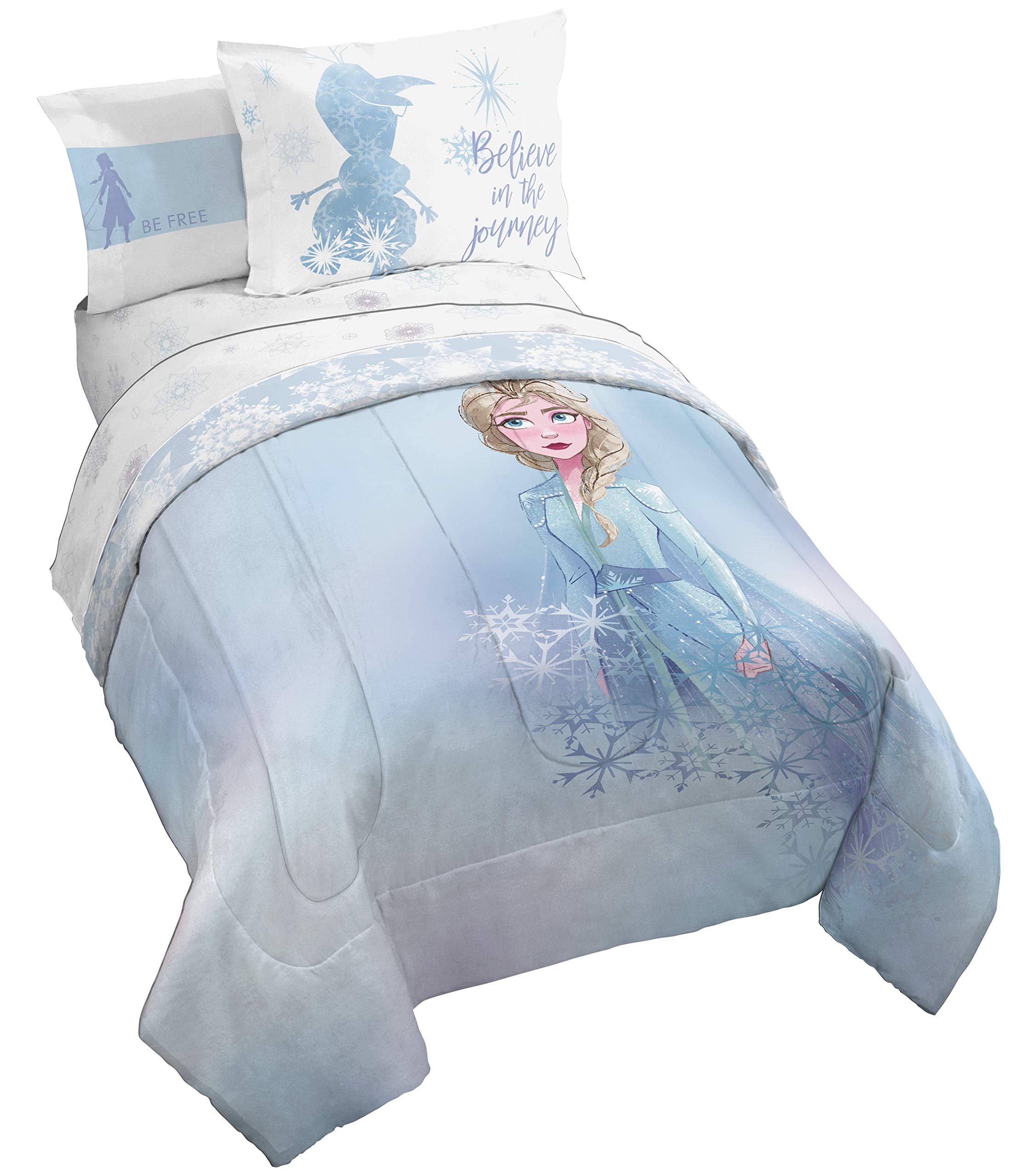Disney Frozen 2 Elsa Color Block 7 Piece Full Bed Set - Includes ...
