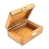EISCO Wooden Slide Box for 12 Slides with