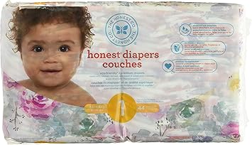 honest floral diapers