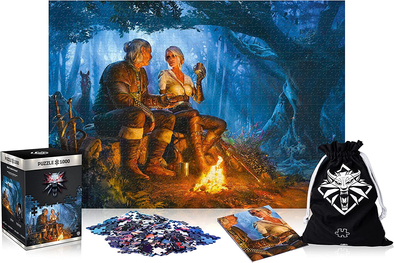 Good Loot The Witcher: Journey of Ciri, 1000 Piece Jigsaw, includes Poster and Bag, 68 x 48, for Adults & Kids Age 14 Years And Up, perfect for Christmas and Birthday Present, Game-Artwork (1101074) — image 1