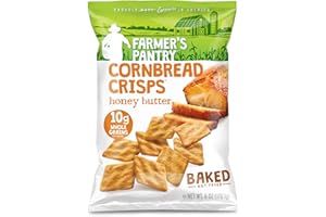 Farmer's Pantry Honey Butter Cornbread Crisps, Original, 6 Ounce (Pack of 2)