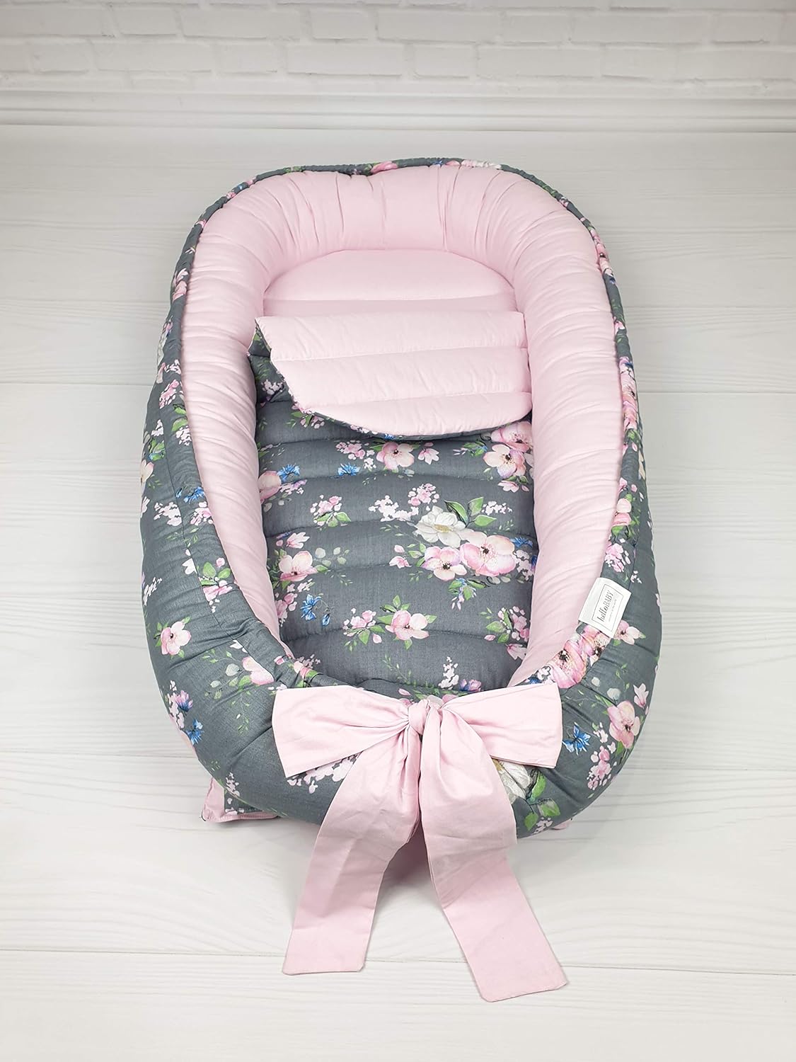 BabyCo Babynest 100 Cotton Travel Bed Baby Lunger Baby
