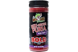 Azu-Mecha Furia BOLD Spice & Spicy - Sr. Michelado - Snack Seasoning - Powder for snacks, veggies, chips, carne seca, chicken, ceviche, fries, etc.