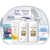 Convenience Kits International Women's Deluxe 10 Piece Kit with Travel Size TSA Compliant Essentials Featuring: Pantene Hair Products in Reusable Toiletry Zippered Bag