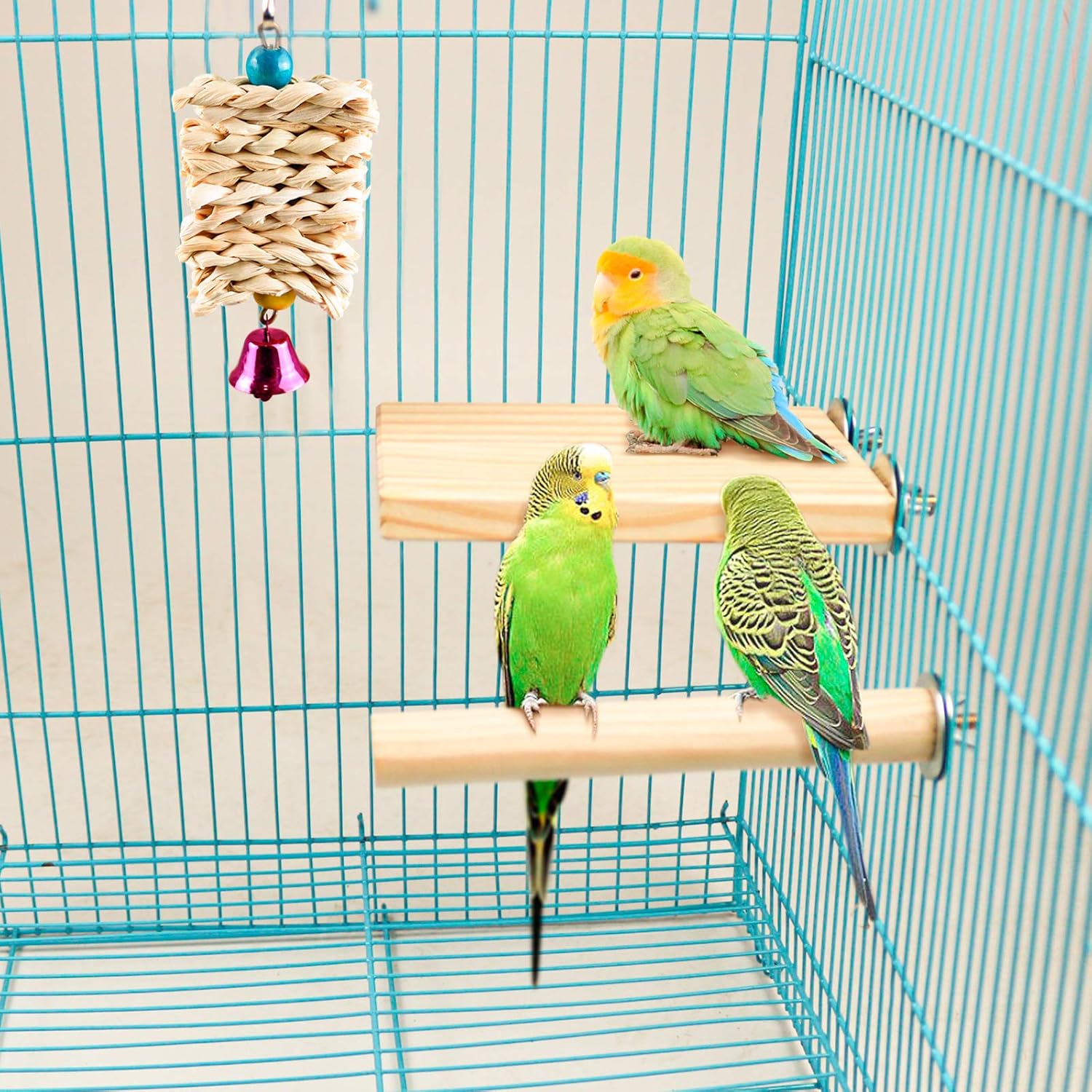 Hummingbird Bird Nest, Handwoven Straw Grass Hanging Bird Hut Grass Woven Parakeet Breeding Cave Cozy Resting Place Sparrow House for Cockatiel Parrots Parakeet Conures Finch (H01) : Kitchen & Dining