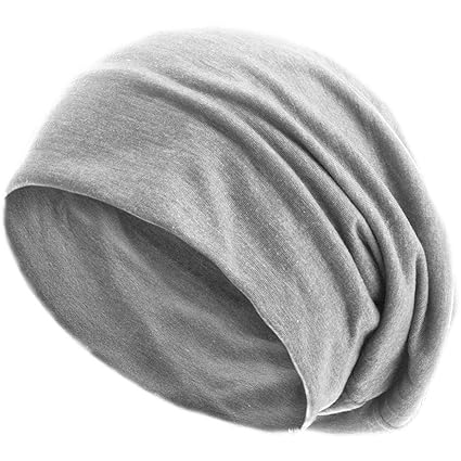 style3 Slouch Beanie aus atmungsaktivem, feinem und leichten Jersey Unisex Mütze Haube Bini Einheitsgröße