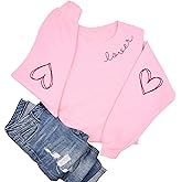 Ithalt Valentines Day Shirts Women Valentine Crewneck Sweatshirts Love Heart Sweatshirt Valentine's Long Sleeve Tops