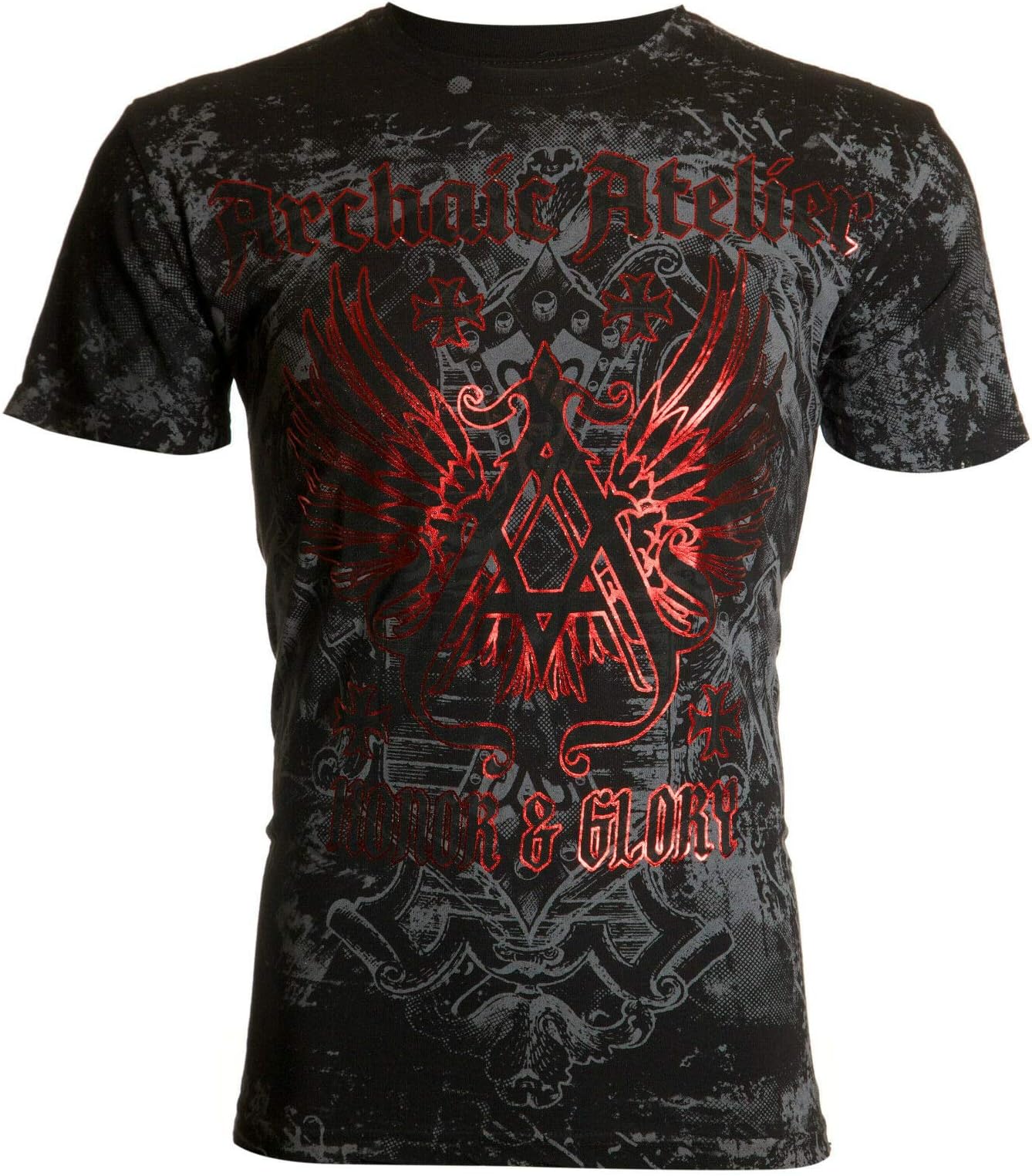 Affliction Archaic Short Sleeve T-Shirt Mens Achilles Black