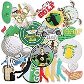 Nicime 20pcs Golf Club Iron/Sew on Patches, Sport Themed Embroidered Applique, Cute Funny Decoration for Clothes, Hat, Bag, Dress, Shirt, Jeans