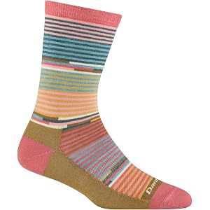 Darn Tough Women's Pixie Crew Lightweight Lifestyle Sock (Style 1692) - | 66% Merino Wool, True Seamless Toe, keeps feet dry,
