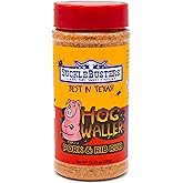 SuckleBusters Hog Waller: Texas Best Pork BBQ Rub, Sweet & Salty Seasoning for Pork Ribs, Butt, Chops, Gluten-Free, No MSG Shaker (13.75oz)
