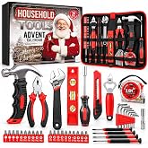 Tool Advent Calendar 2026 for Men Teens, 24 Days Christmas Countdown Gifts | Household Repair Tools Set with Hammer, Screwdrivers, Pliers and Storage Bag for DIY Projects Garage Use