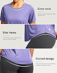 Women's Short Sleeve Workout Shirts Breathable UPF