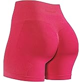 TomTiger Women's Athletic Seamless Shorts High Waisted Squat Proof Tummy Control Exercise Shorts Women