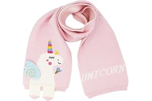 NEWFANCY Kids Girls Boys Winter Cute Unicorn Scarf Shawl Warm Soft Cozy Fashion Knit Neck Warmer Scarfs Toddler