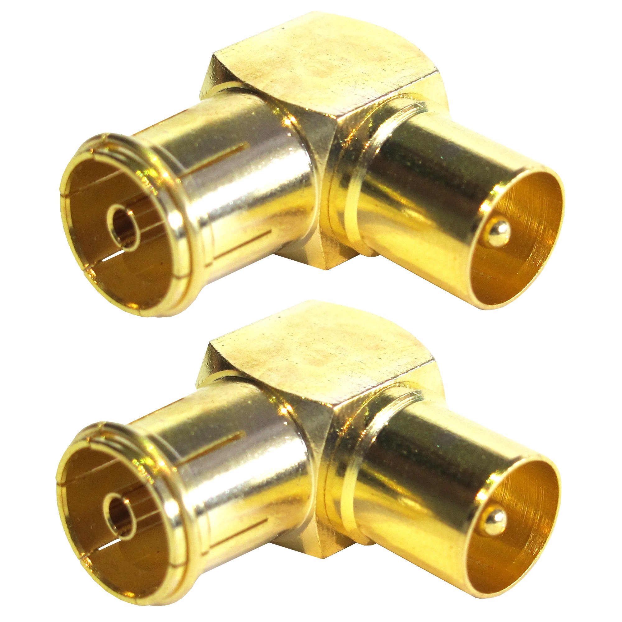 Sentivus Premium Antenna Video Adapter Coaxial Male Coupling (Pack of 2)