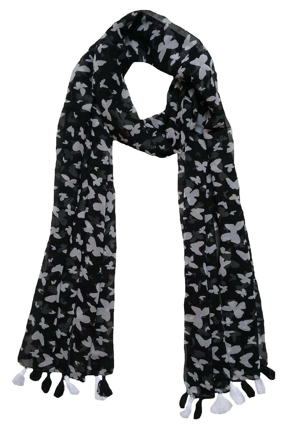 fusfus women's poly cotton stole(f0165, multicolour, free size) set of 6