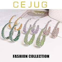 Statement Earrings for Women Bohemian Hoop Earring