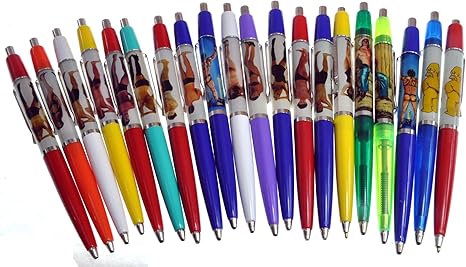 Amazon 18禁 豪華本セット 服が全て脱げる セクシー 全裸金髪美女美男 世界の繊細で美しいボールペン 美品 デンマーク製 筆記具 フローティングペン Eskesen 海外旅行 観光土産 文房具 オフィス用品 文房具 オフィス用品