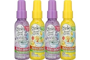 TREASUE ISLE Set of 4 Stinky Bowl Spray 1.85oz - Before You Go Toilet Bathroom Deodorizer - Features Fresh Citrus Scent and Lavender Scent!