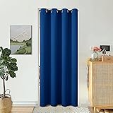 BGment Royal Blue Door Curtain 80 Inch Length for
