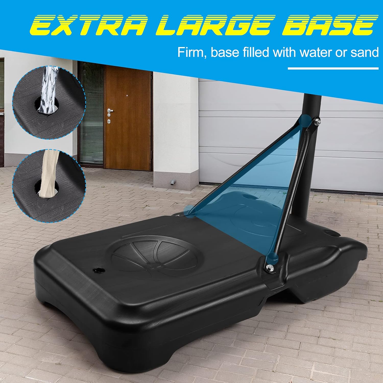 Basketball Hoop, Isacco Portable Basketball Hoop & Goal Basketball System Basketball Equipment, Adjustable Basketball Backboard Rim : Sports & Outdoors