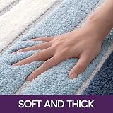 DEXI Bath Mat 60 x 90 cm Microfiber Non-Slip Blue view 3