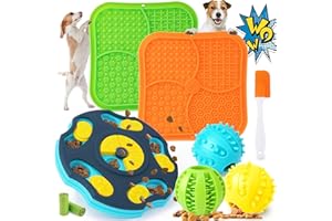 Forfon 9 Pack All-Around Dog Puzzle Toy Set -Mentally Stimulating Dog Enrichment Toys for Small to Medium Smart Dogs, Includes Dog Lick Mat with Suction Cups
