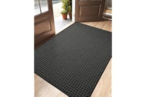 DEXI Front Door Mat Indoor Large 48x72, Non Slip Absorbent Entrance Rug for Dirt Trapper, Thin Low Profile Washable Inside Do