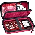 Graphing Calculators Case Compatible with Texas Instruments TI-84 Plus/TI-83 Plus CE Color Calculator, Storage Holder for TI-89/for Casio fx-9750GIII for TI-30XS for Cables, Pens, Pencil-Red,Box Only