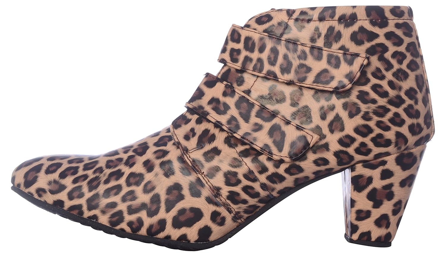 exotique women's leopord print casual boots (el0032)