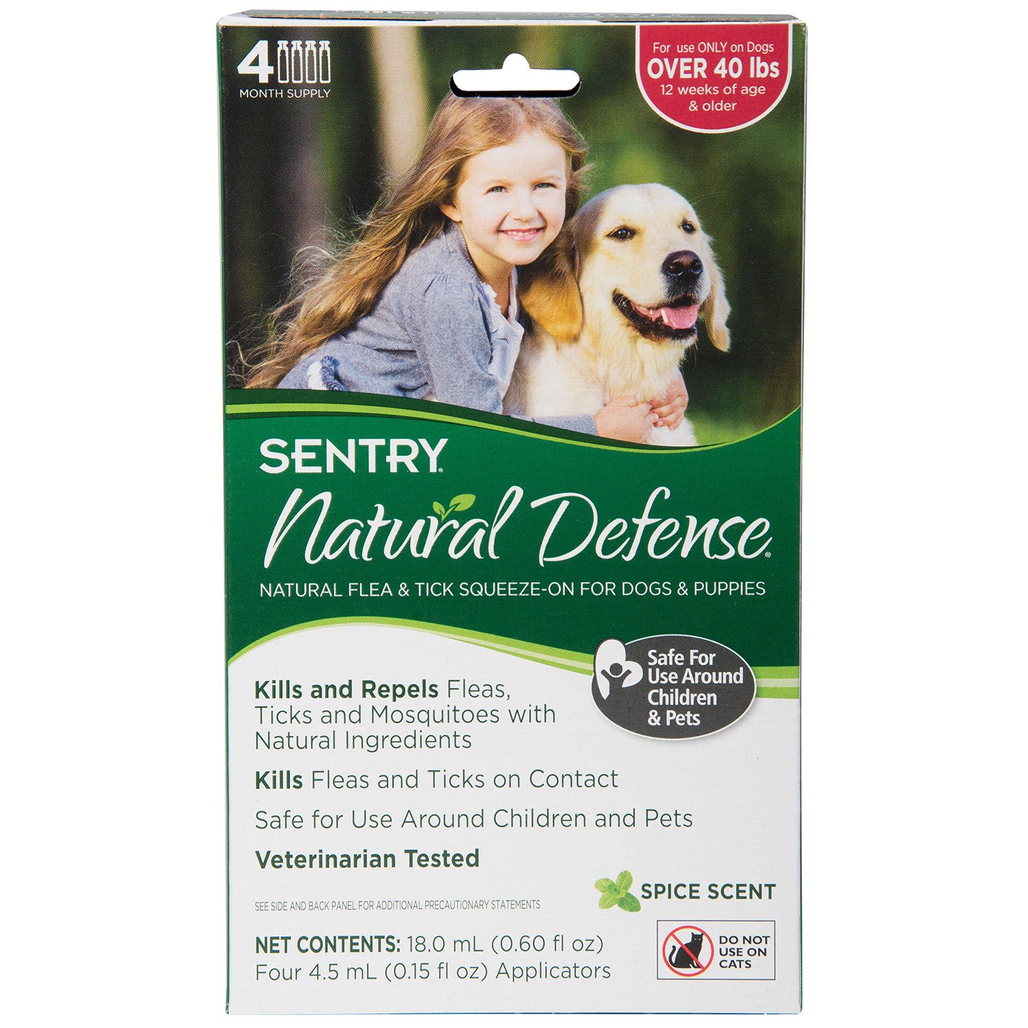 Reviews SENTRY Natural Defense Flea and Tick Topical for Dogs and