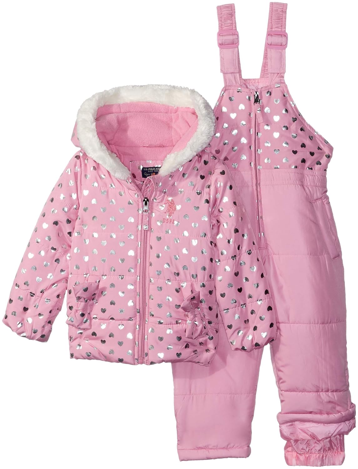 baby girl polo snowsuit
