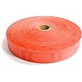 1 X 2000 Blank Red Single Roll Consecutively Numbered Raffle Tickets