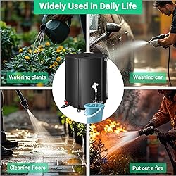 FAMIROSA 50 Gallon / 200L Collapsible Rain