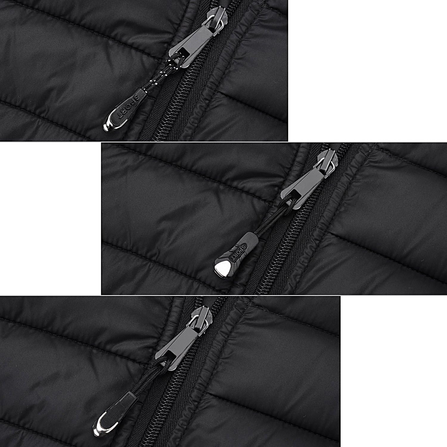 Hycc 12 Stuck Starke Nylonschnur Reissverschluss Zieht Mit Ergonomisch Gestalteten Gummi Rutsch Greifer Fur Rucksacke Jacken Gepack Schwarz Amazon De Kuche Haushalt