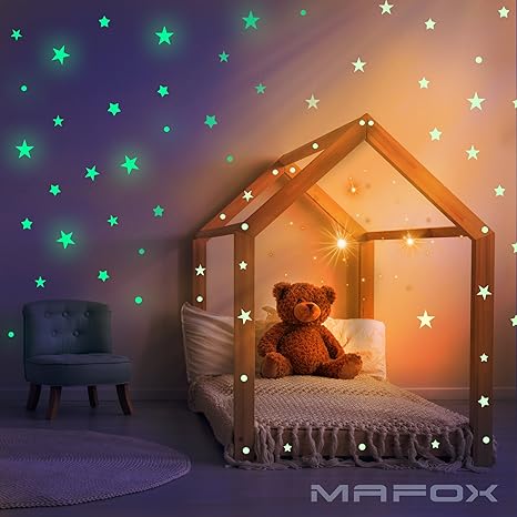 Glow In The Dark Stars For Ceiling Or Wall Stickers