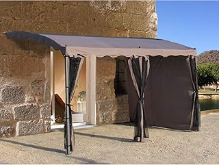 GRASEKAMP Qualität seit 1972 Seitenwand zu Pergola 3 3-TLG. Polyester