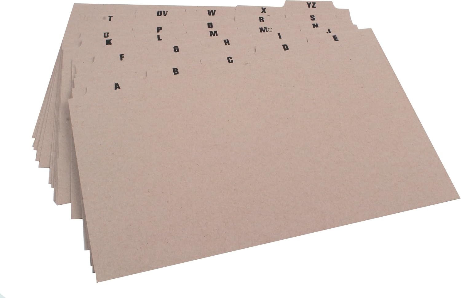 Q-Connect Gd Card 203x127mm A-Z Pk25 -A, Buff