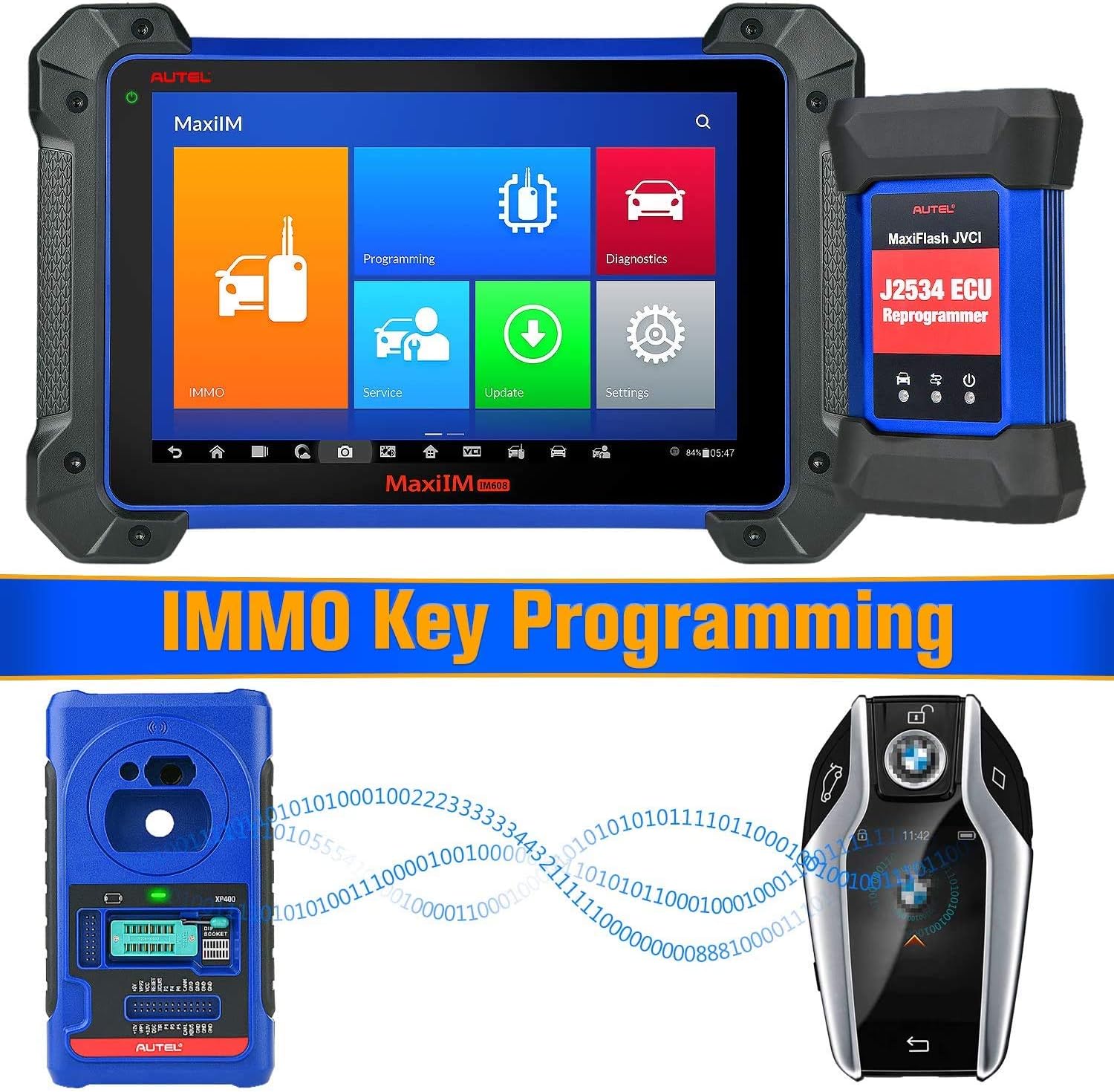 Autel im608 read fem m95128 step by step auto diagnostic tools