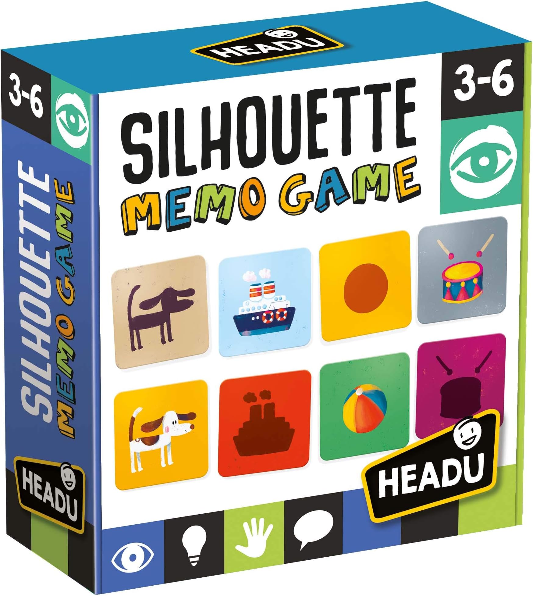 headu – Silhouette memogame, Multi-Colour (1)
