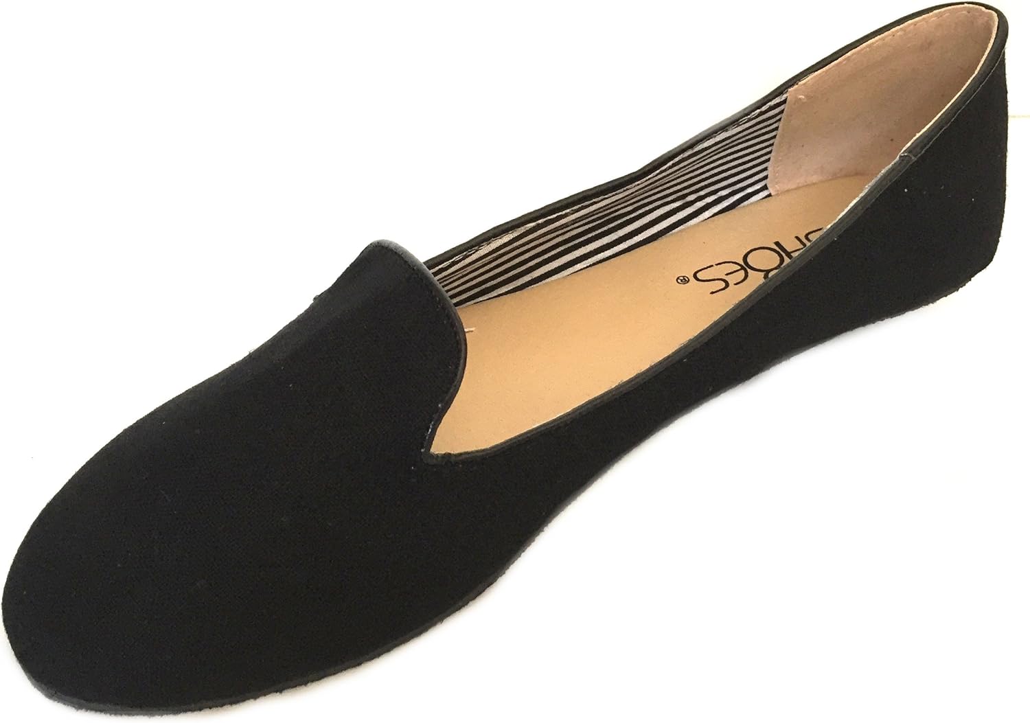 black canvas flats womens