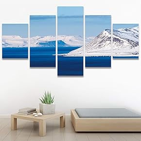 SIGNWIN 5 Panel Canvas Wall Art Modern Art...