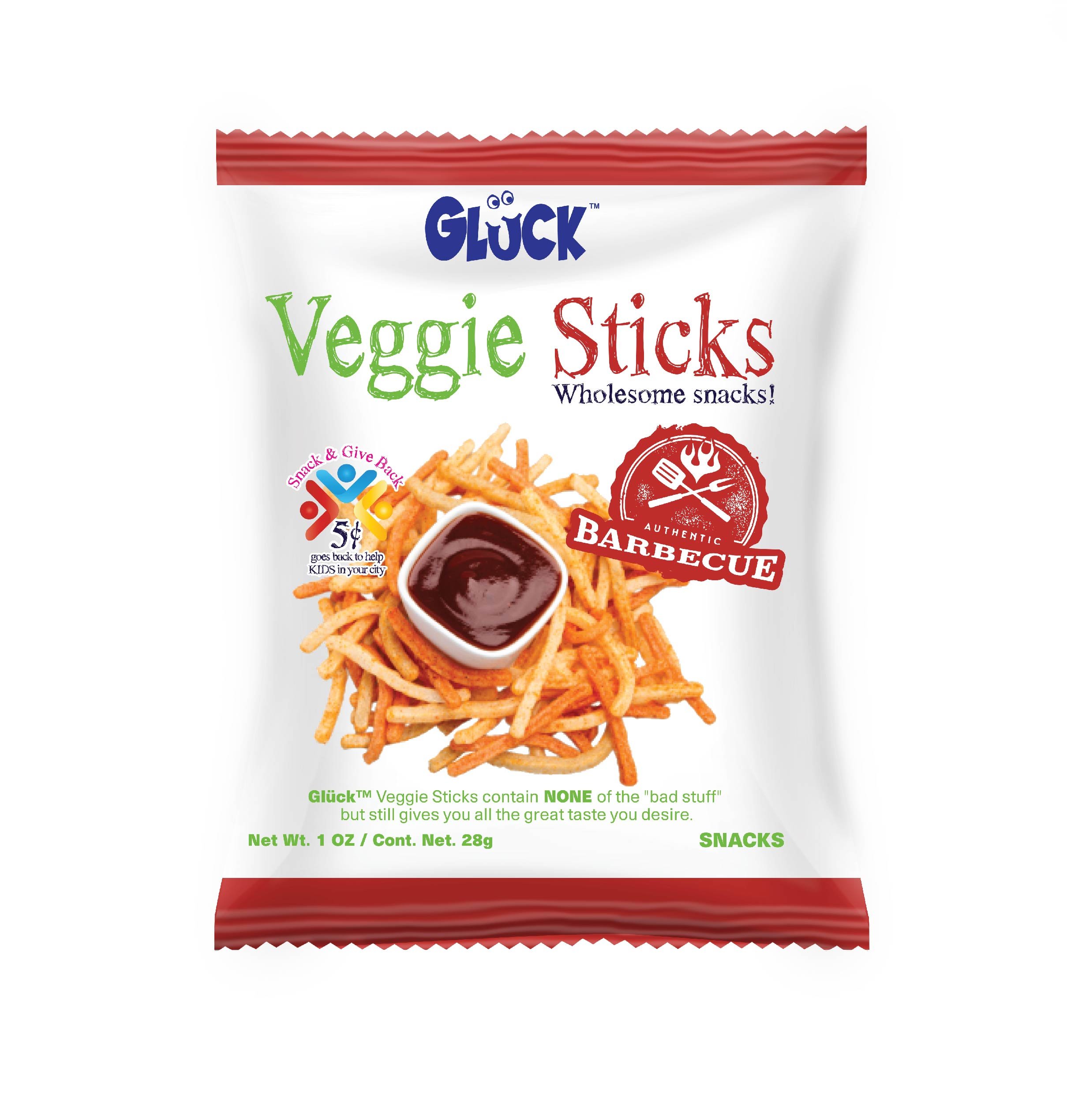 Glück Veggie Sticks 1oz individual pack (Natural, 1 OZ