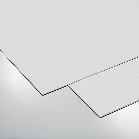 [70301025] COLOR Hartschaumplatte, Bastelplatte, Größe: 500 x 500 mm, weiss, Stärke: 3mm, Kunststoffplatte