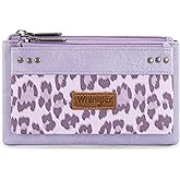 Montana West X Wrangler Wallets for Women Ladies Female Large Card Cases & Money Organizers Double Zipper Western Cash Wallet with Rfid Lining