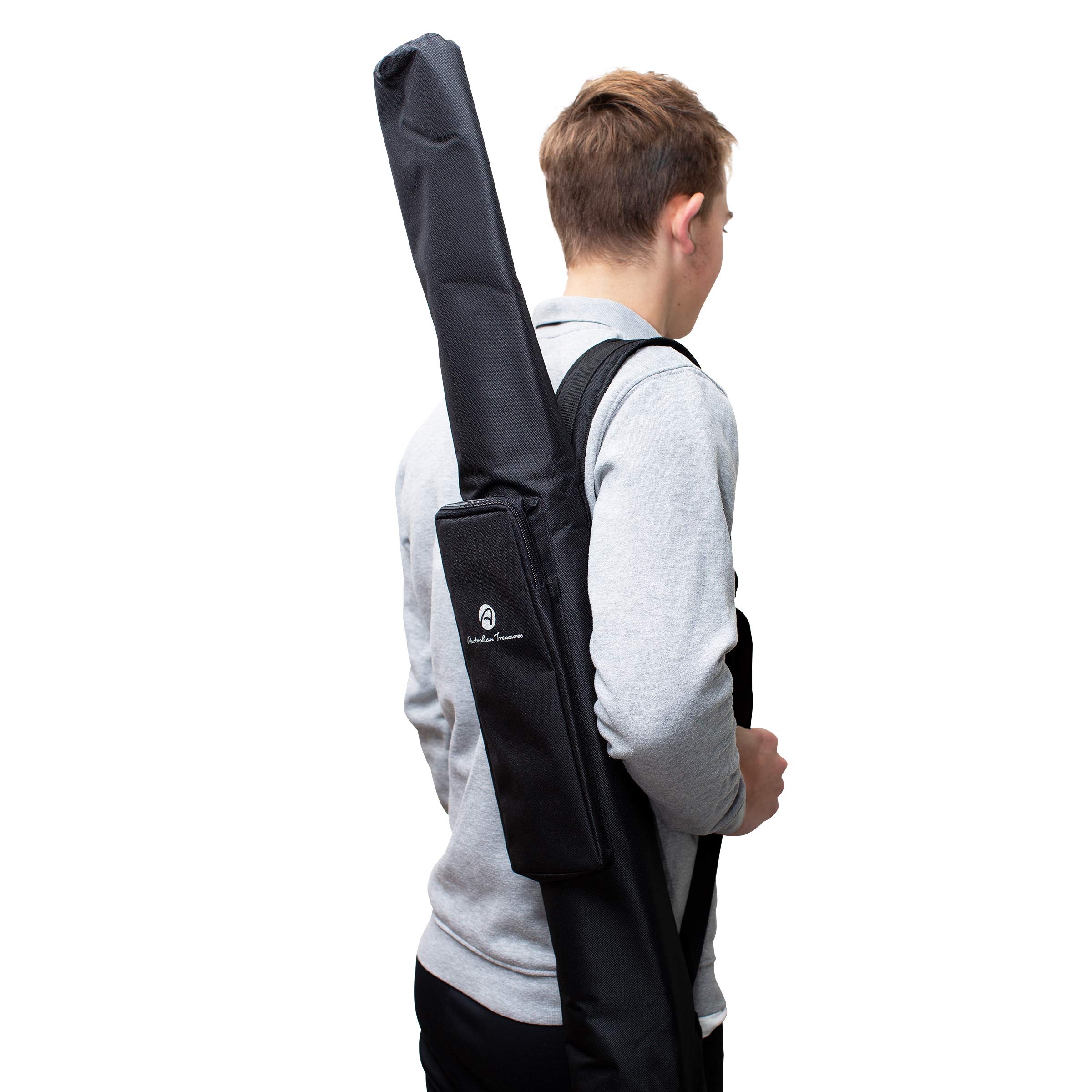 Australian Treasures - DIDGERIDOOBAG 150 cm - Nylon PRO Didgeridoo bag bell Ø 17 cm. Adjustable shoulder strap