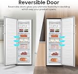 Hisense Tall Freestanding Freezer 240 L LED Display Stainless view 9