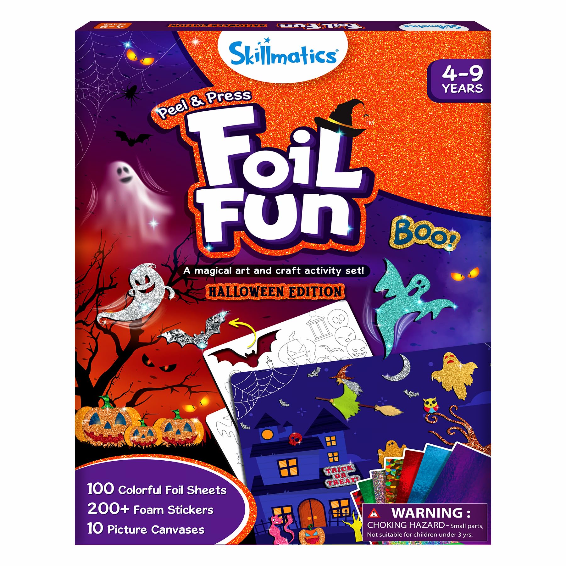 Skillmatics Foil Fun - Halloween, No Mess Art for